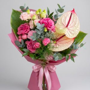 Ramo de Flores Exóticas a Domicilio en Segovia - Tonos Rosados